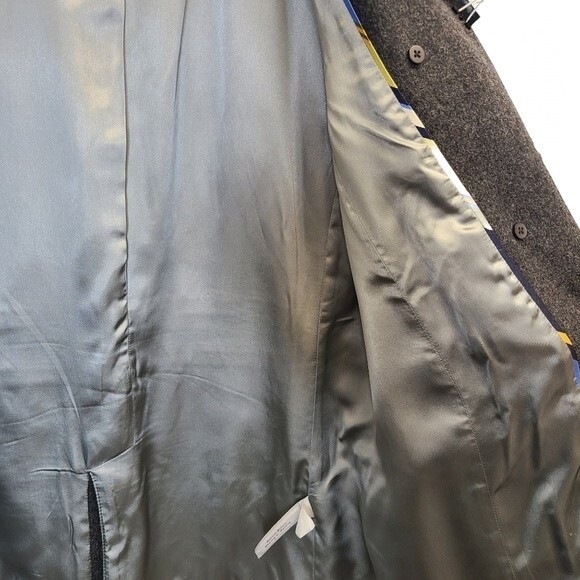 J. Crew Grey Double Breasted Woolblend Peacoat M - Picture 11 of 16